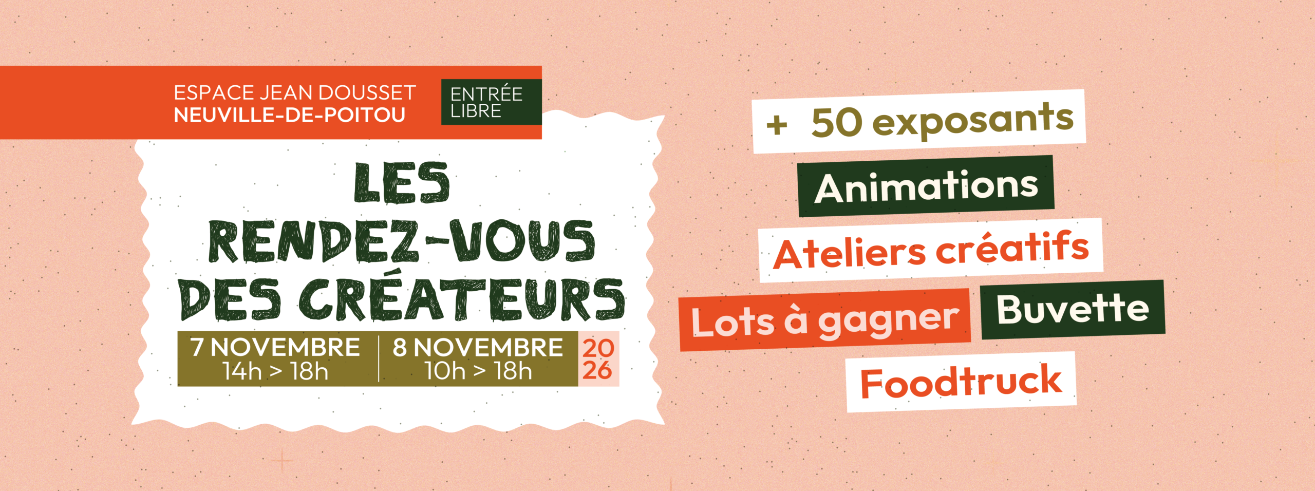 bannière web des rendez-vous des créateurs 2026